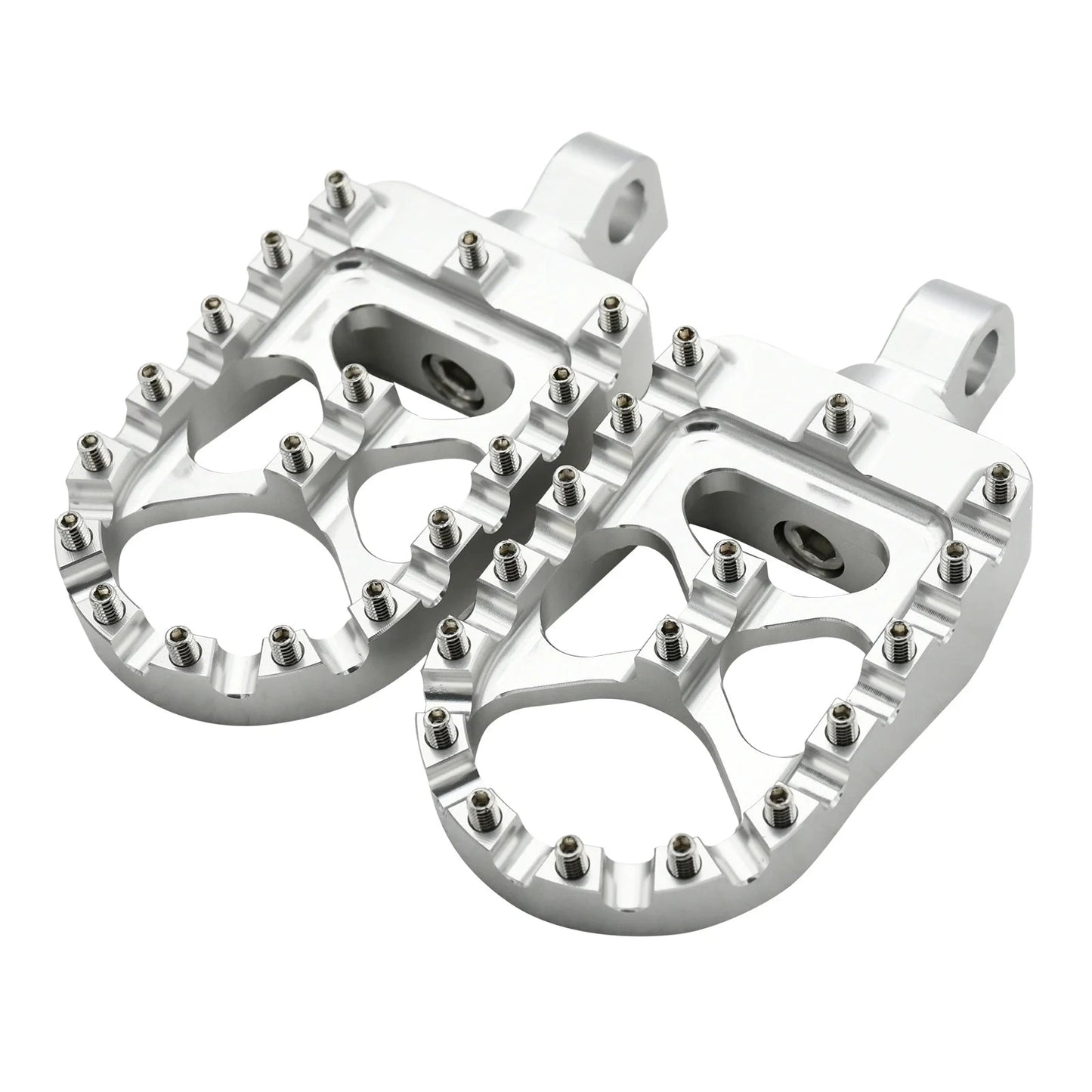 Motorcycle CNC Wide Fat Footpegs 360° Roating Foot Pegs for Harley Dyna Fat Bob Softail Sportster Street Bob Motocross Universal