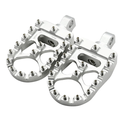 Motorcycle CNC Wide Fat Footpegs 360° Roating Foot Pegs for Harley Dyna Fat Bob Softail Sportster Street Bob Motocross Universal