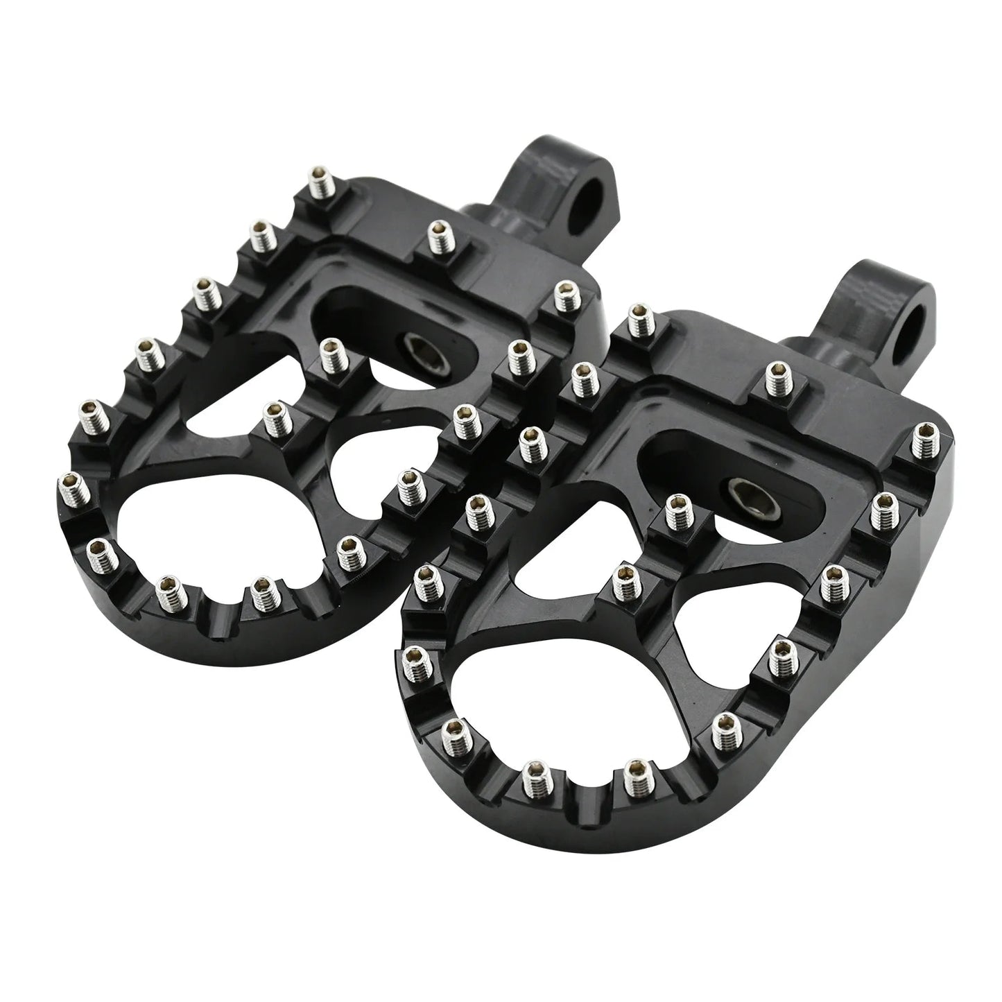 Motorcycle CNC Wide Fat Footpegs 360° Roating Foot Pegs for Harley Dyna Fat Bob Softail Sportster Street Bob Motocross Universal