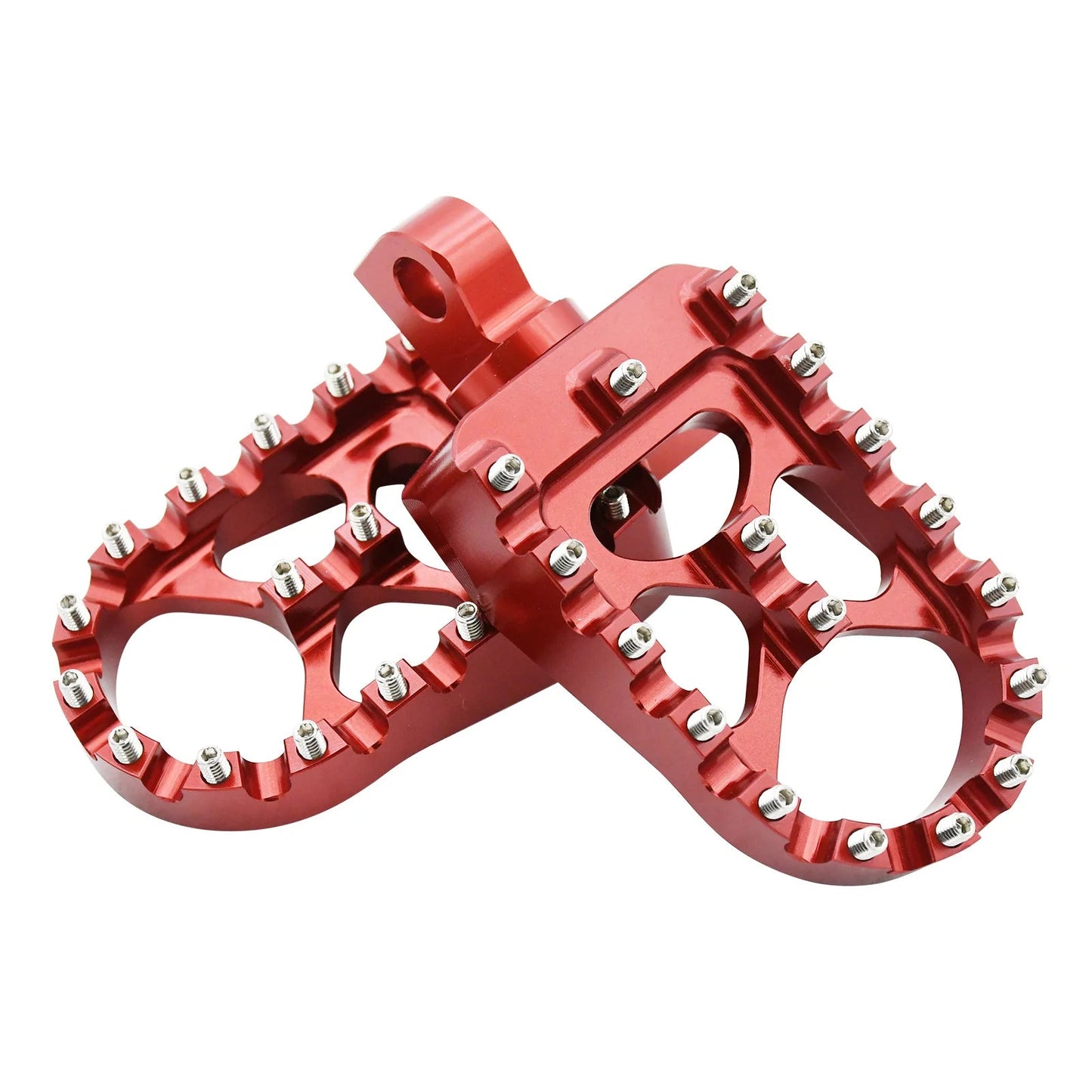 Motorcycle CNC Wide Fat Footpegs 360° Roating Foot Pegs for Harley Dyna Fat Bob Softail Sportster Street Bob Motocross Universal