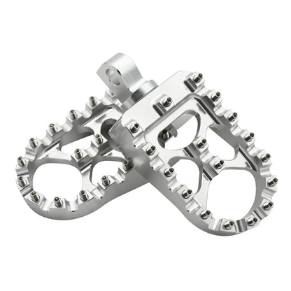 Motorcycle CNC Wide Fat Footpegs 360° Roating Foot Pegs for Harley Dyna Fat Bob Softail Sportster Street Bob Motocross Universal